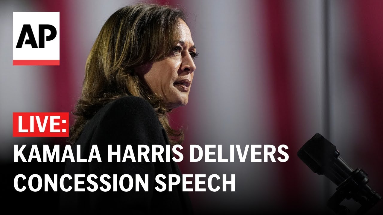 LIVE: Kamala Harris concession speech after election loss (FULL STREAM)