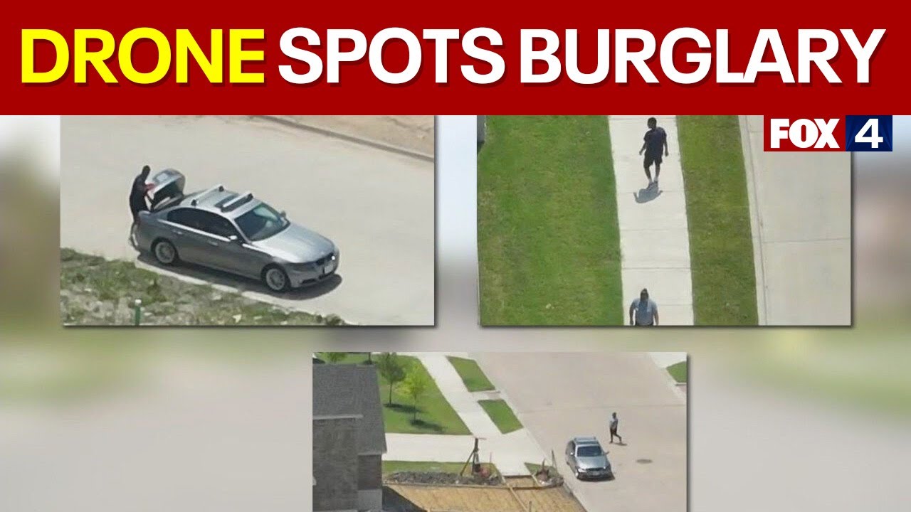 Texas officers catch construction burglar with drone